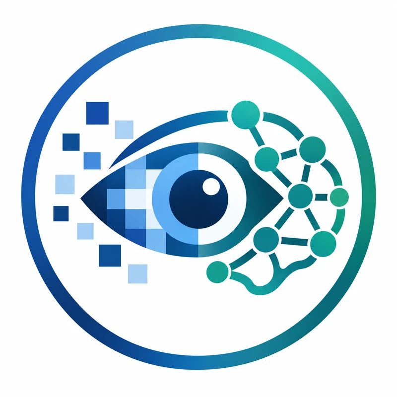 Deep Learning project logo: an eye and a neural network