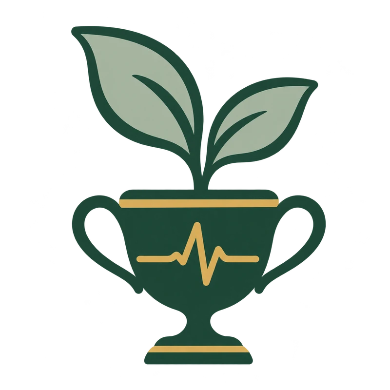 Plant of the Week project logo: a plant growing from a trophy with a biosignal